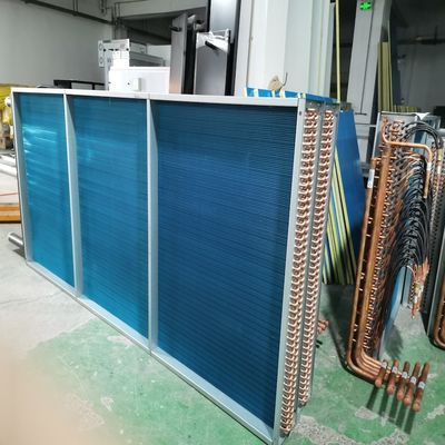 Evaporatore a pinna di alluminio a tubo di rame endotermico per unità Ahu