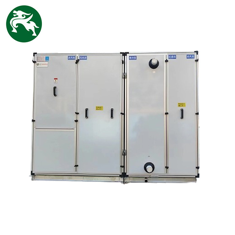 Unità di trattamento dell'aria a basso rumore Alta EER raffreddamento e riscaldamento HVAC Installazione verticale per igiene medica