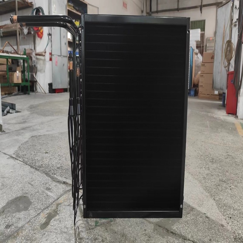 Evaporatore di tubi di rame a soffiatura laterale elettroforesi nero per apparecchiature di refrigerazione