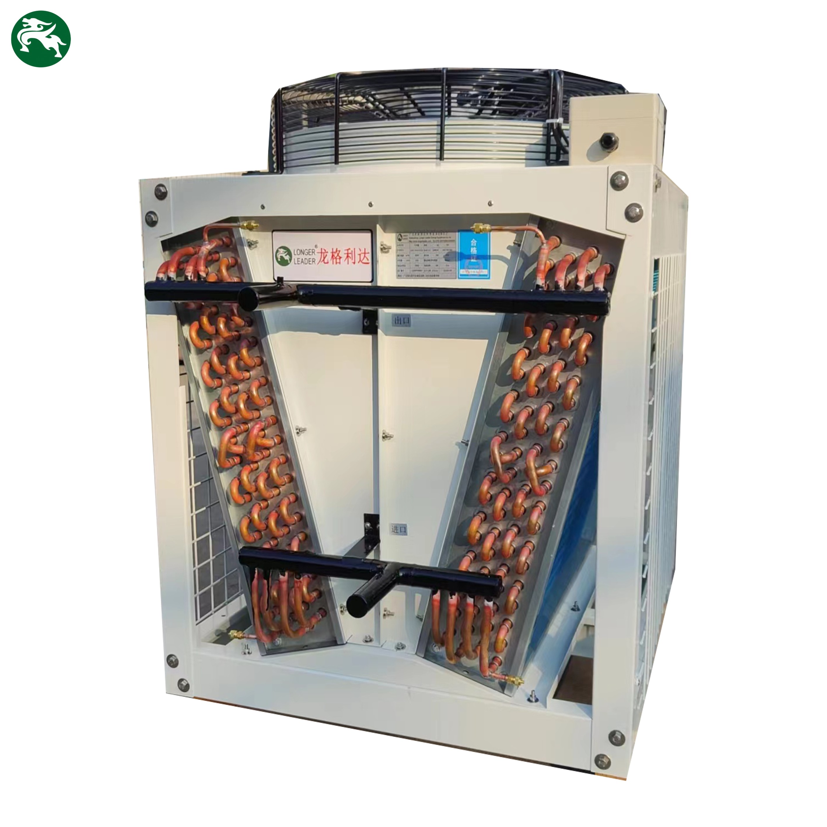Frigorifero ad aria asciutta in tubo di rame e pinna di alluminio per raffreddamento ad immersione del data center