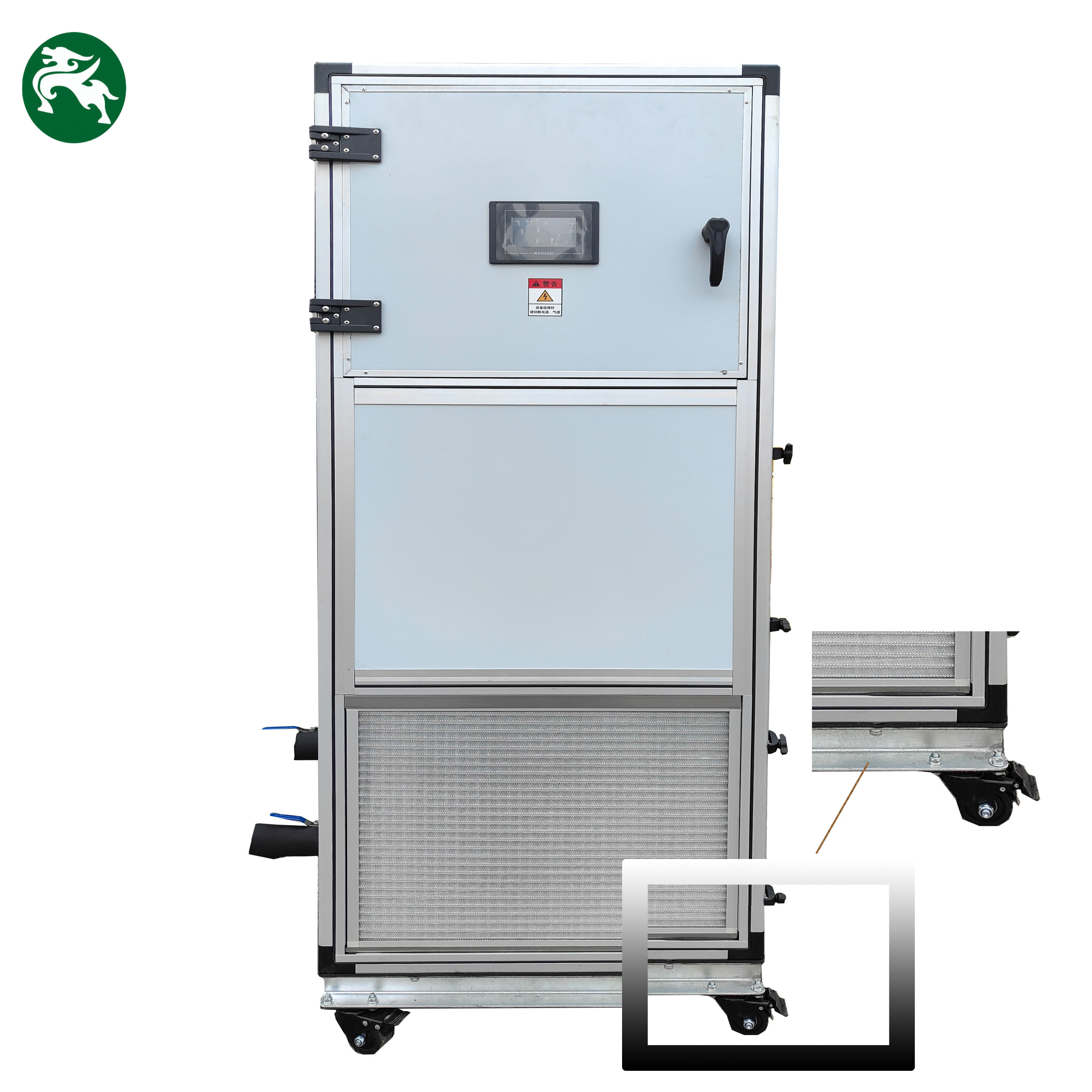 Unità di raffreddamento dell'aria mobile industriale di piccole dimensioni sistema HVAC ad espansione diretta raffreddato ad acqua